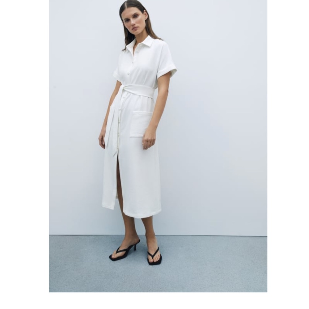 NWT off white shirt dress. Xs